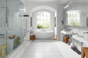 Salle de bain claire